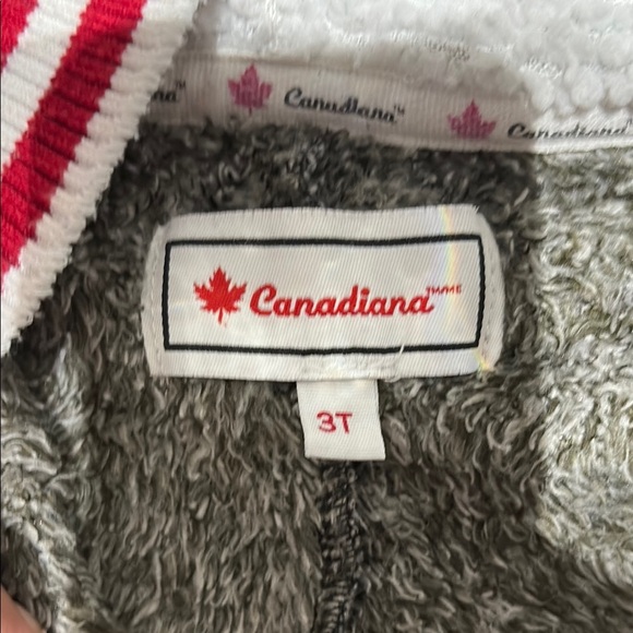 Cozy Gray Hooded Onesie with Red Stripes - Picture 2 of 3